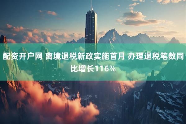 配资开户网 离境退税新政实施首月 办理退税笔数同比增长116%